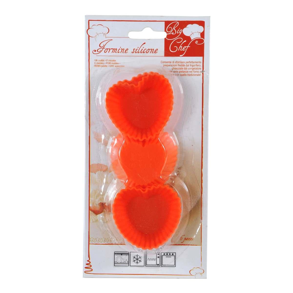 Formine Dolci Pz.6 Silicone Assortiti 7 Modelli | M2 Store