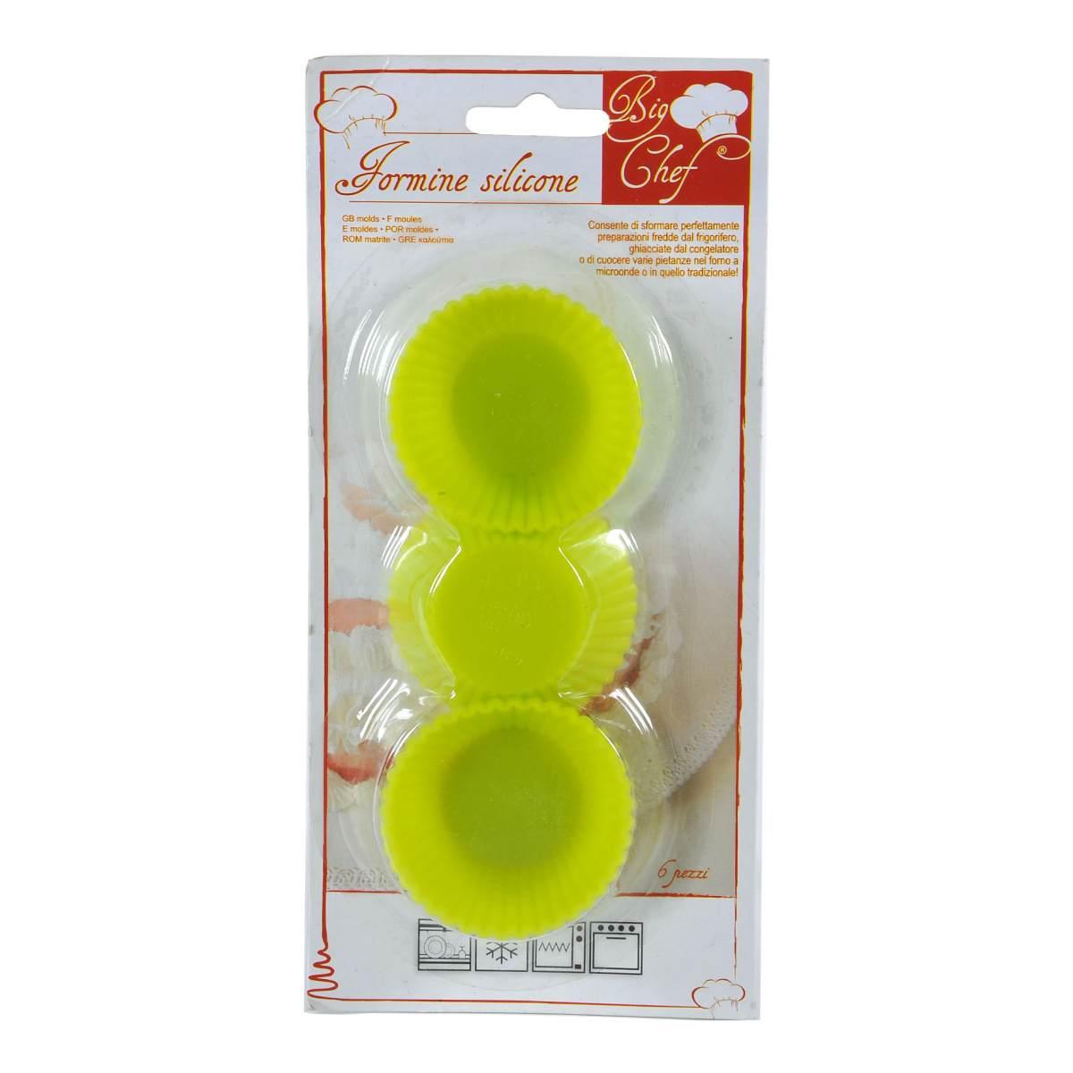 Formine Dolci Pz.6 Silicone Assortiti 7 Modelli | M2 Store