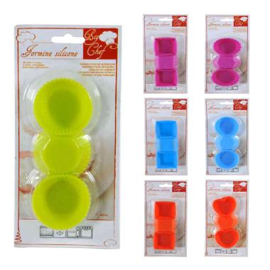 Formine Dolci Pz.6 Silicone Assortiti 7 Modelli | M2 Store