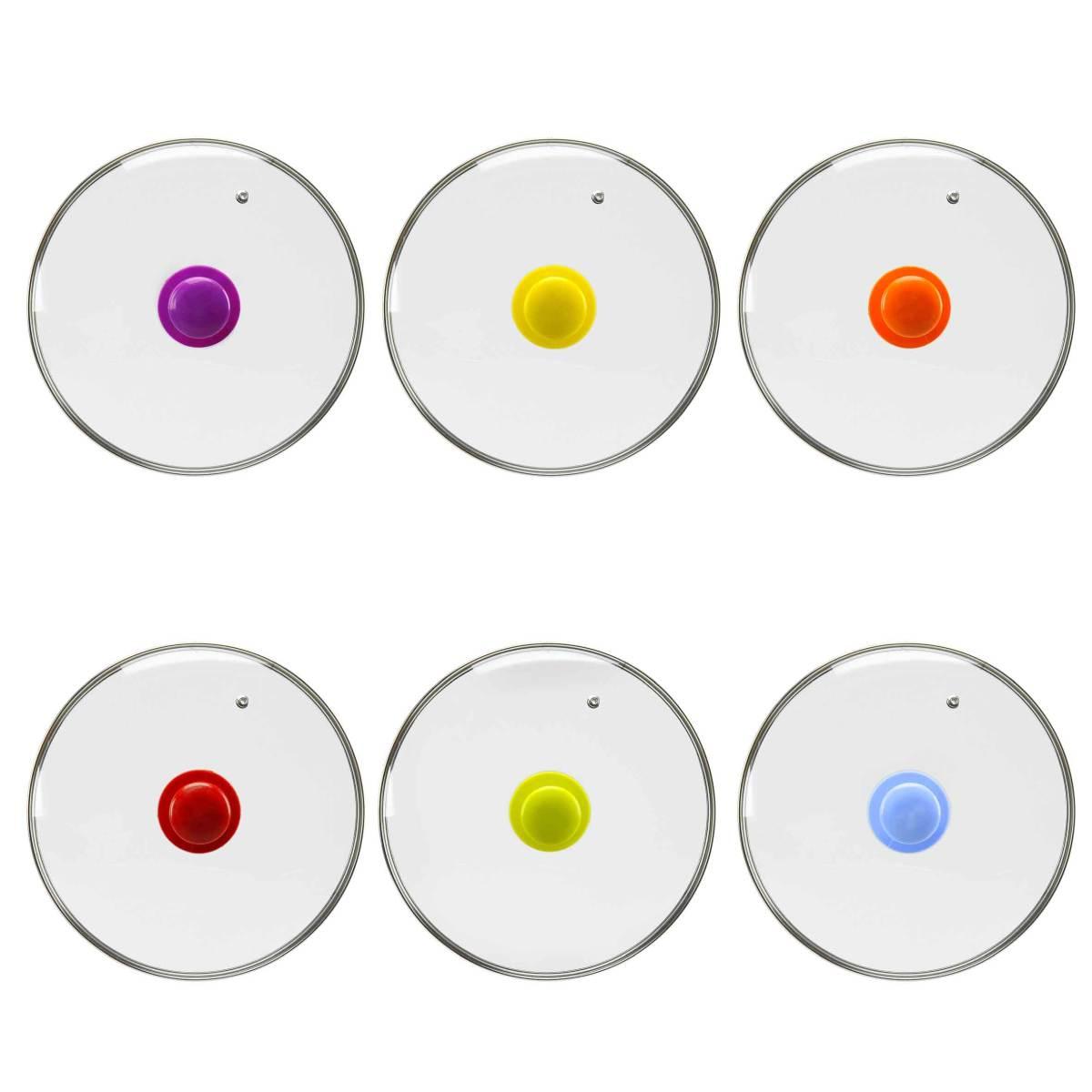 Coperchio Vetro cm.26 W Home Pomello 6 Colori | M2 Store