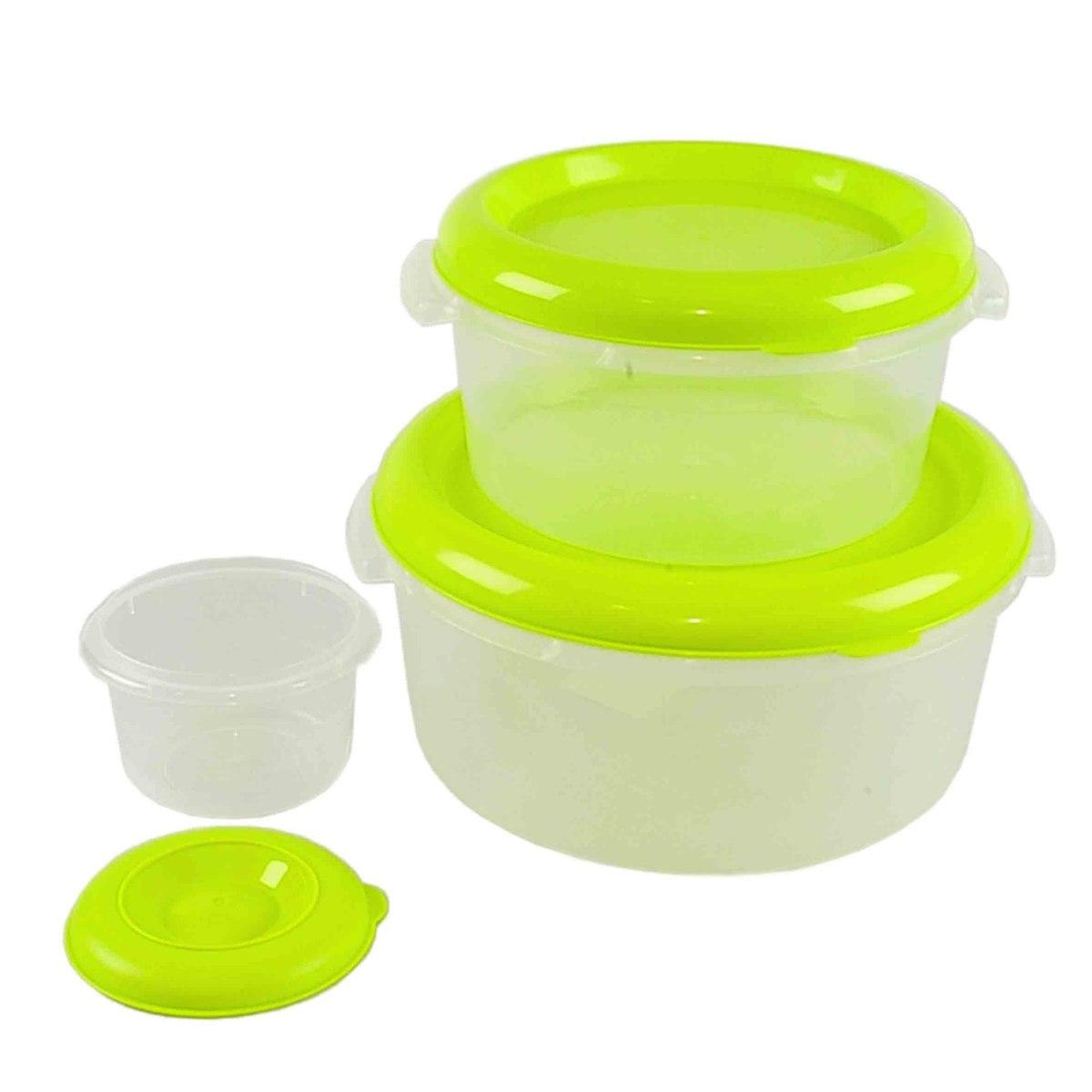 Contenitori Set pz.3 PVC Tondo Welk Home Verde | M2 Store