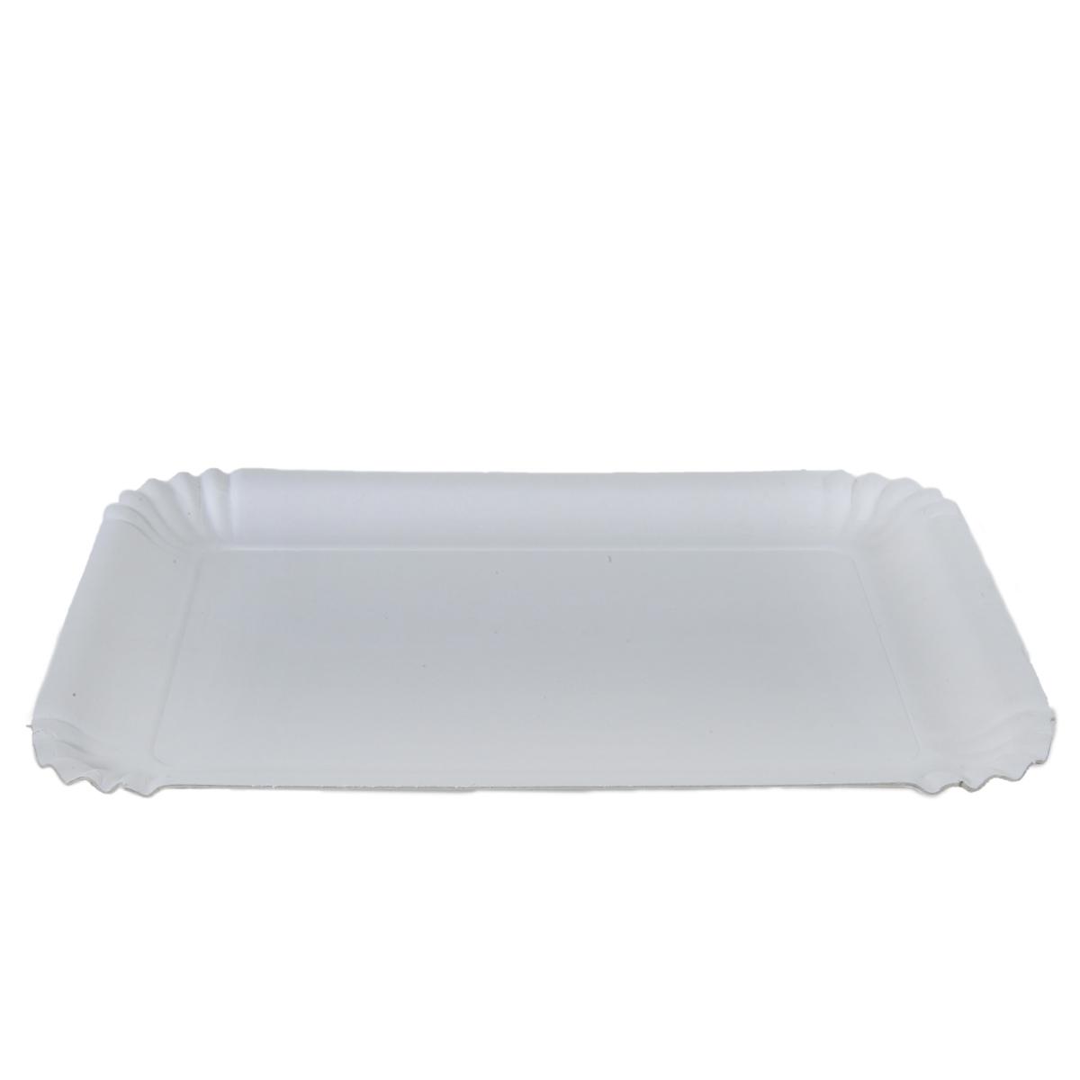 Vassoio Carta Rettangolare 28x20 Bianco pz.3 | M2 Store