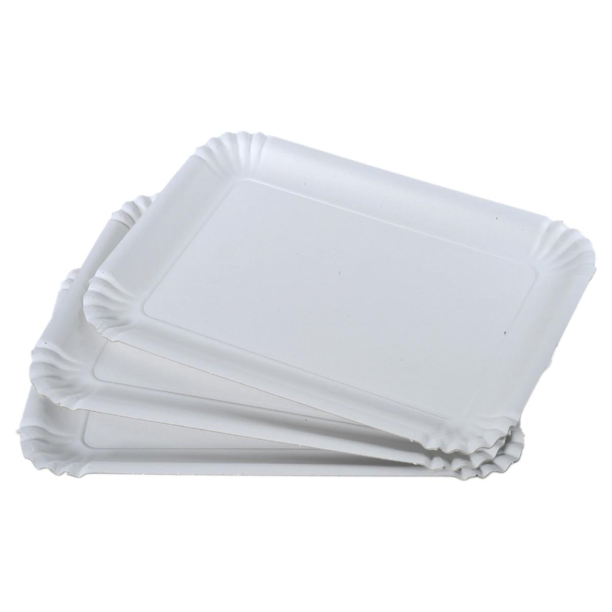 Vassoio Carta Rettangolare 28x20 Bianco pz.3 | M2 Store