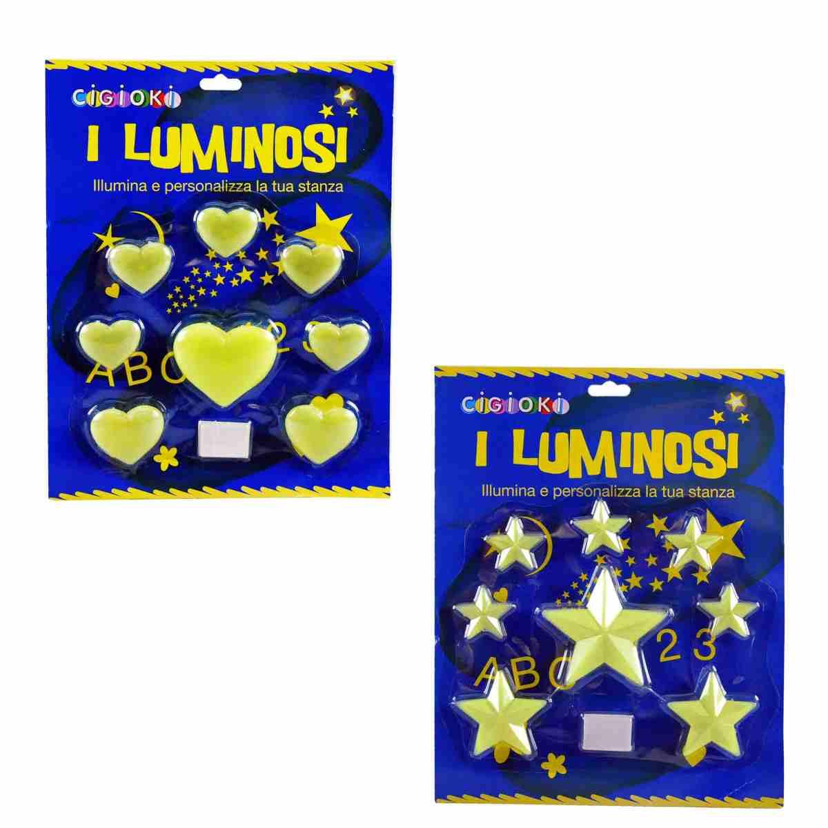 Oggetti Fluorescenti Adesivi Set pz.8 |M2 Store