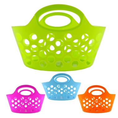 Cesto PVC Ovale Fori D30xh19 Assortito 4 Colori | M2 Store