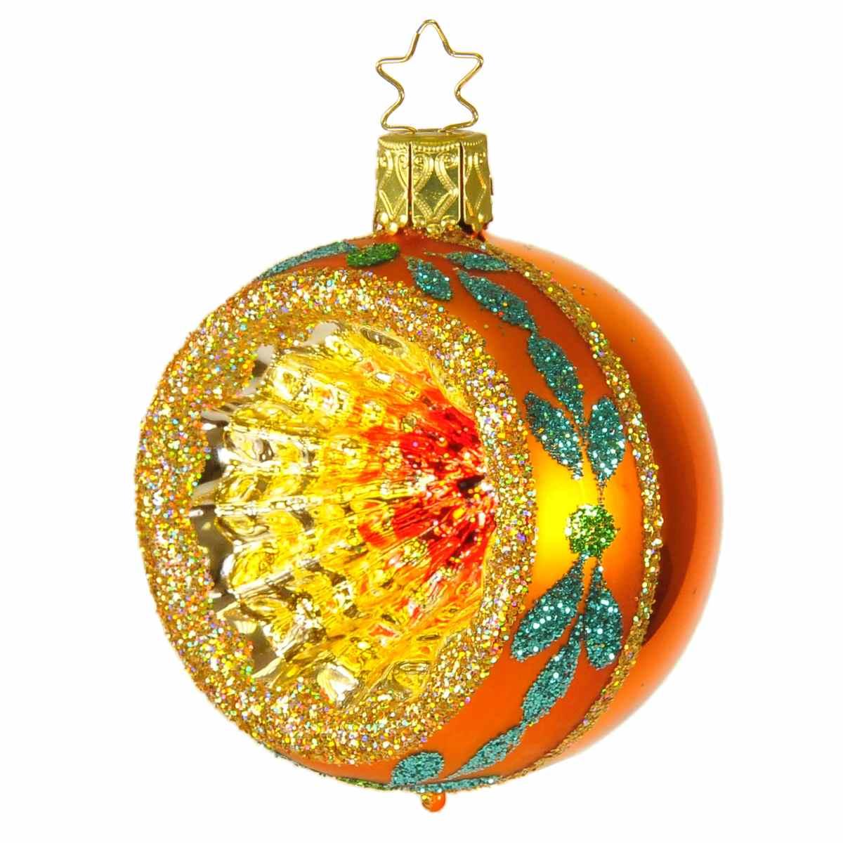 Pallina Natale Vetro Collezione cm.4 Verde Multi |Inge's Glass