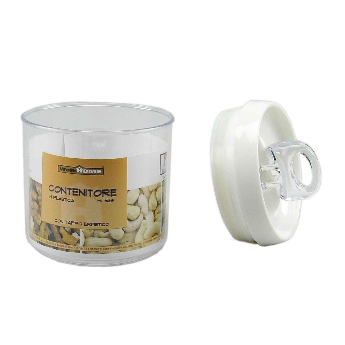 Barattolo PVC Lt 0,9 Trasparente Ermetico | M2 Store