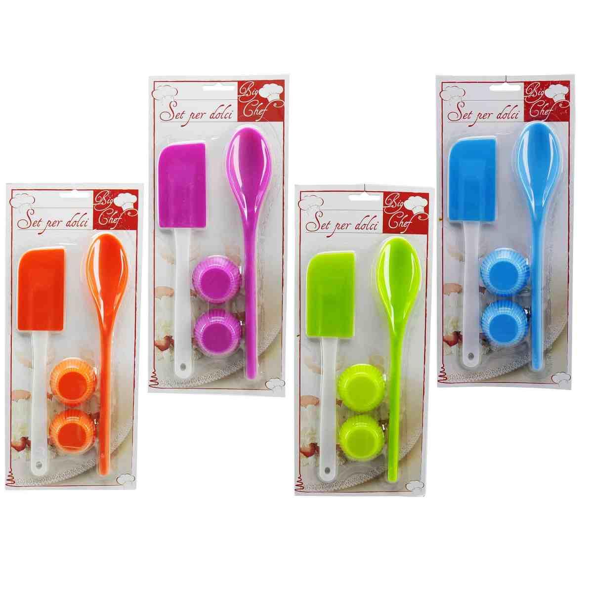 Dolci Spatola Silicone Cucchio Pirottini Set pz.3 | M2 Store