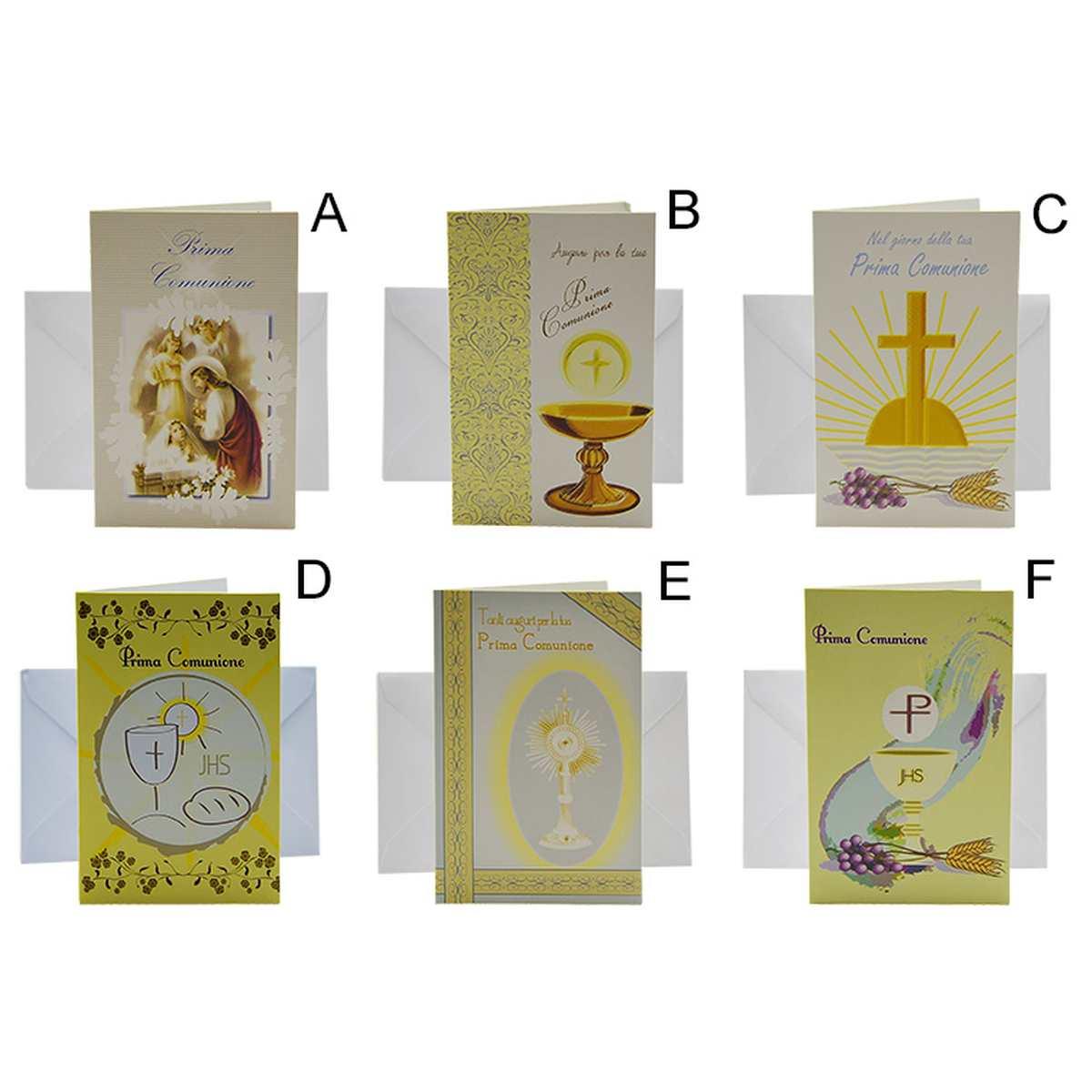 Biglietto Auguri Comunione cm.8,5x14 6 Modelli |M2 Store