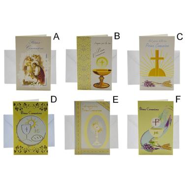 Biglietto Auguri Comunione cm.8,5x14 6 Modelli |M2 Store