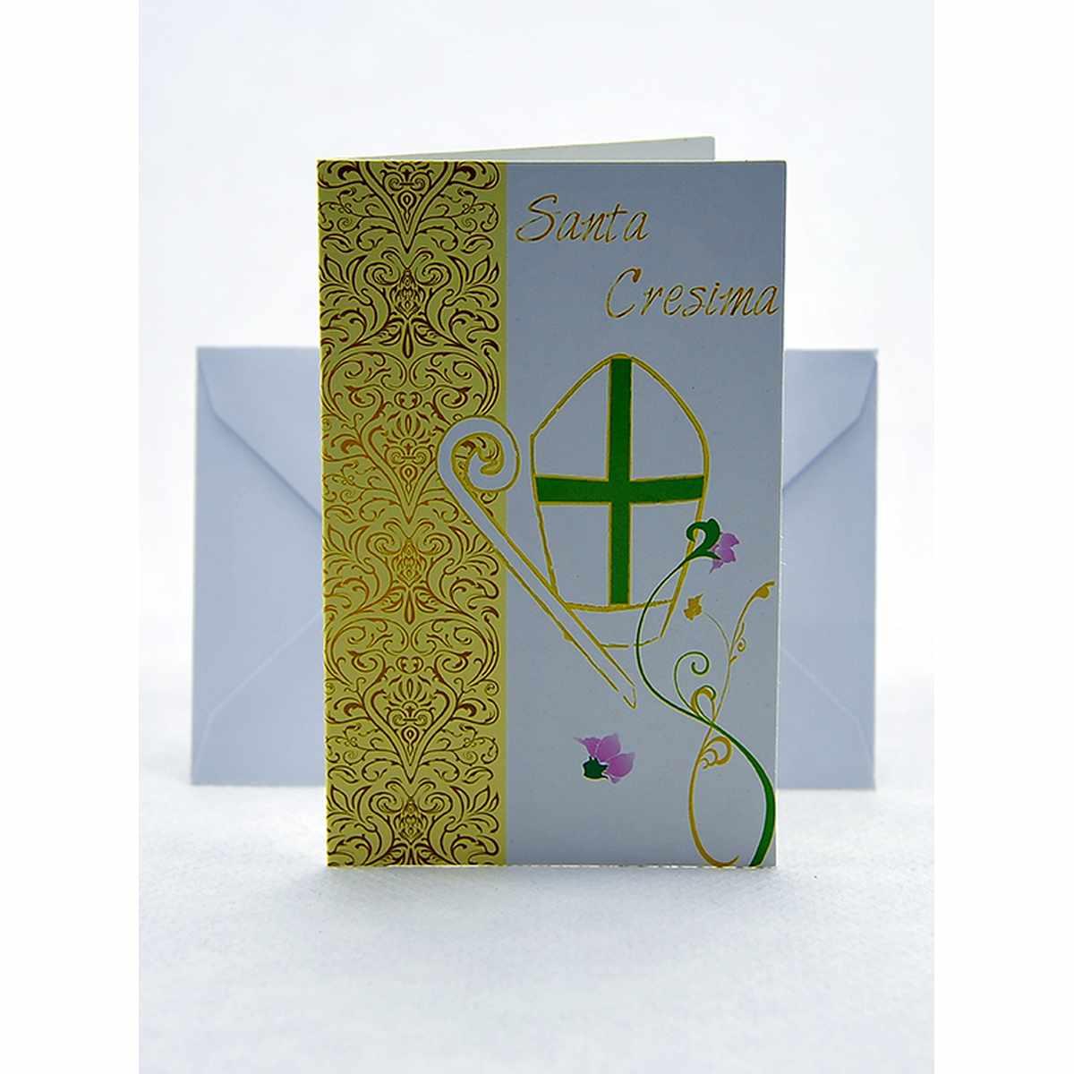Biglietto Auguri Cresima cm.8,5x14 6 Modelli |M2 Store