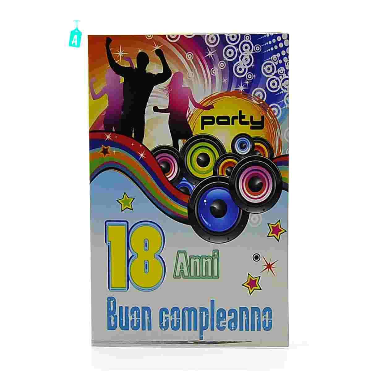 Biglietto Auguri 18 Anni cm.3,5x8,5 |M2 Store