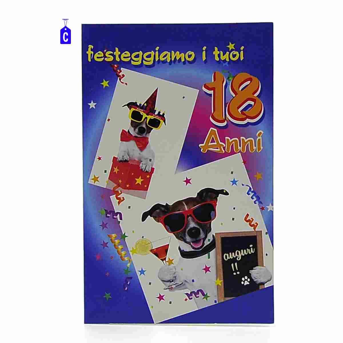 Biglietto Auguri 18 Anni cm.3,5x8,5 |M2 Store