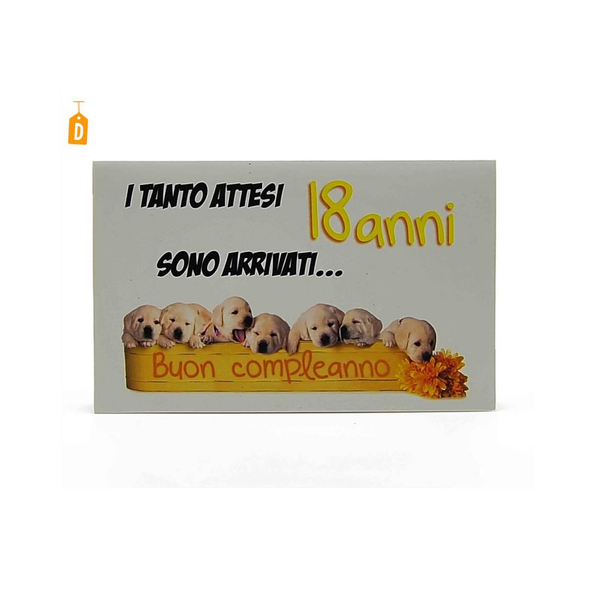 Biglietto Auguri 18 Anni cm.3,5x8,5 |M2 Store