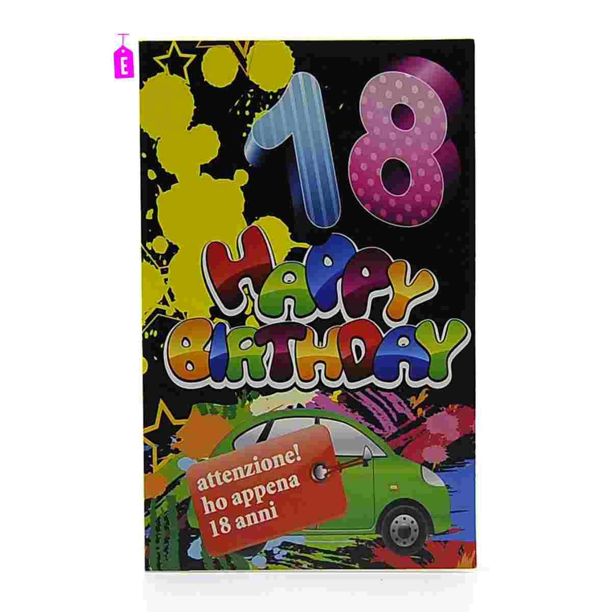 Biglietto Auguri 18 Anni cm.3,5x8,5 |M2 Store