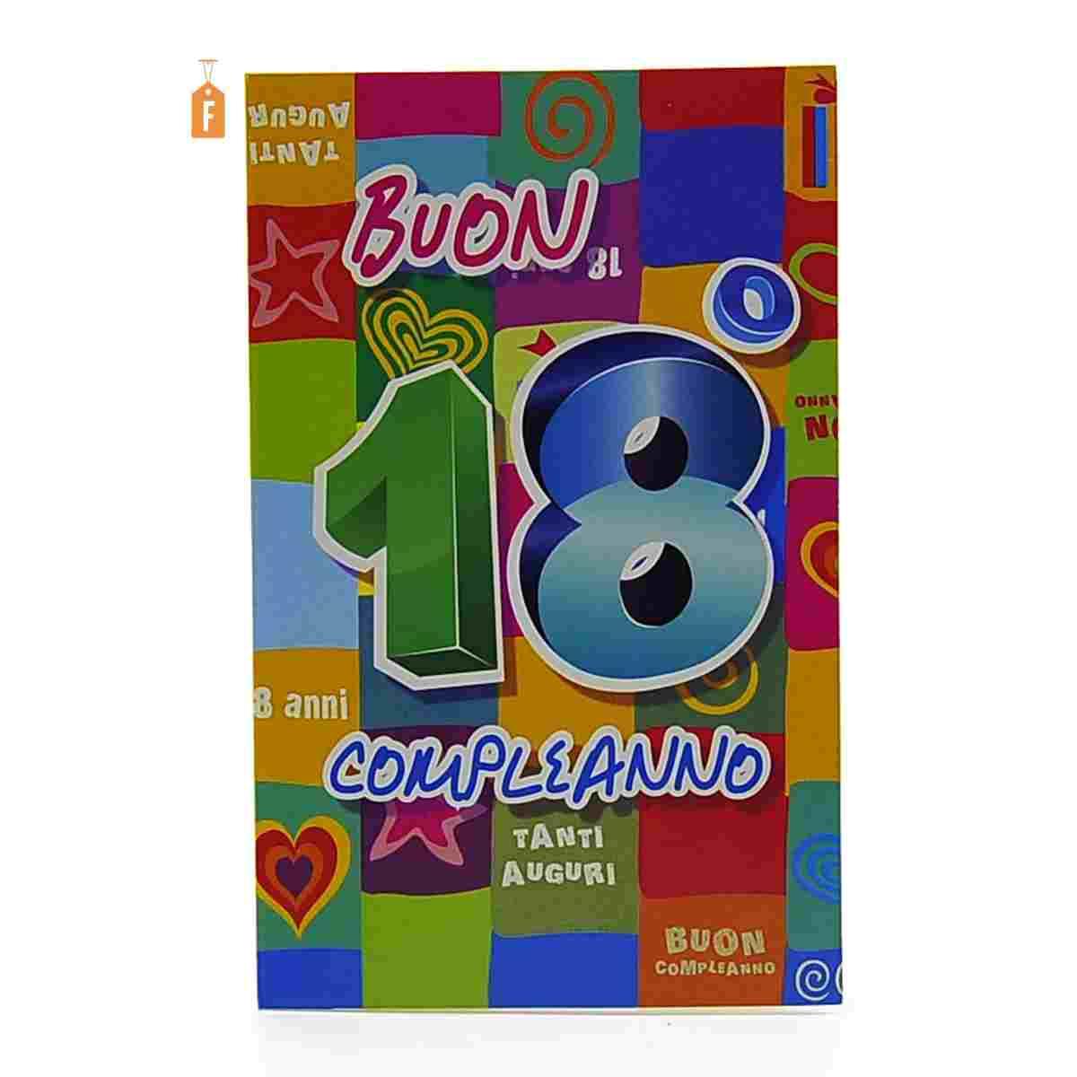 Biglietto Auguri 18 Anni cm.3,5x8,5 |M2 Store