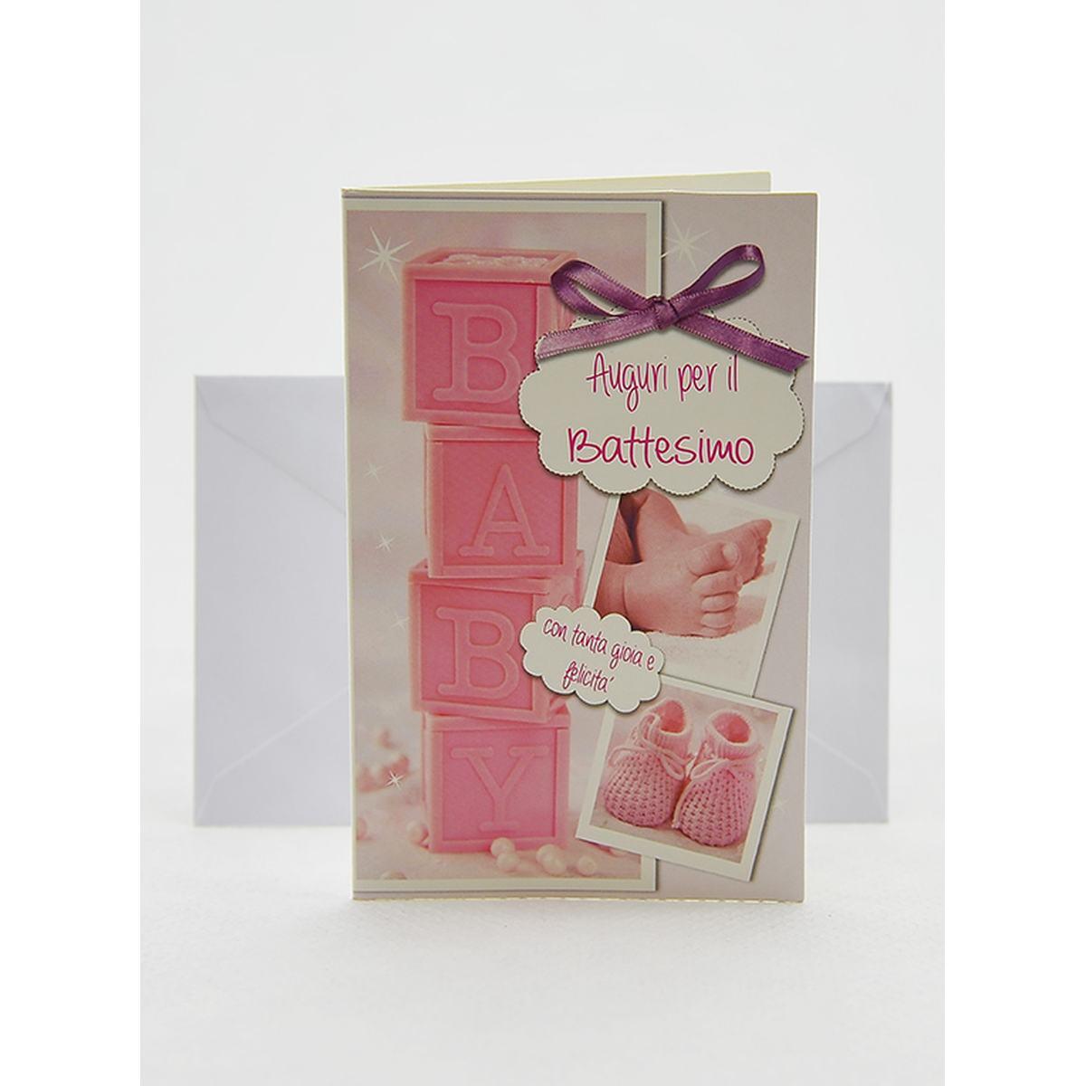 Biglietto Auguri Battesimo cm.8,5x14 6 Modelli |M2 Store