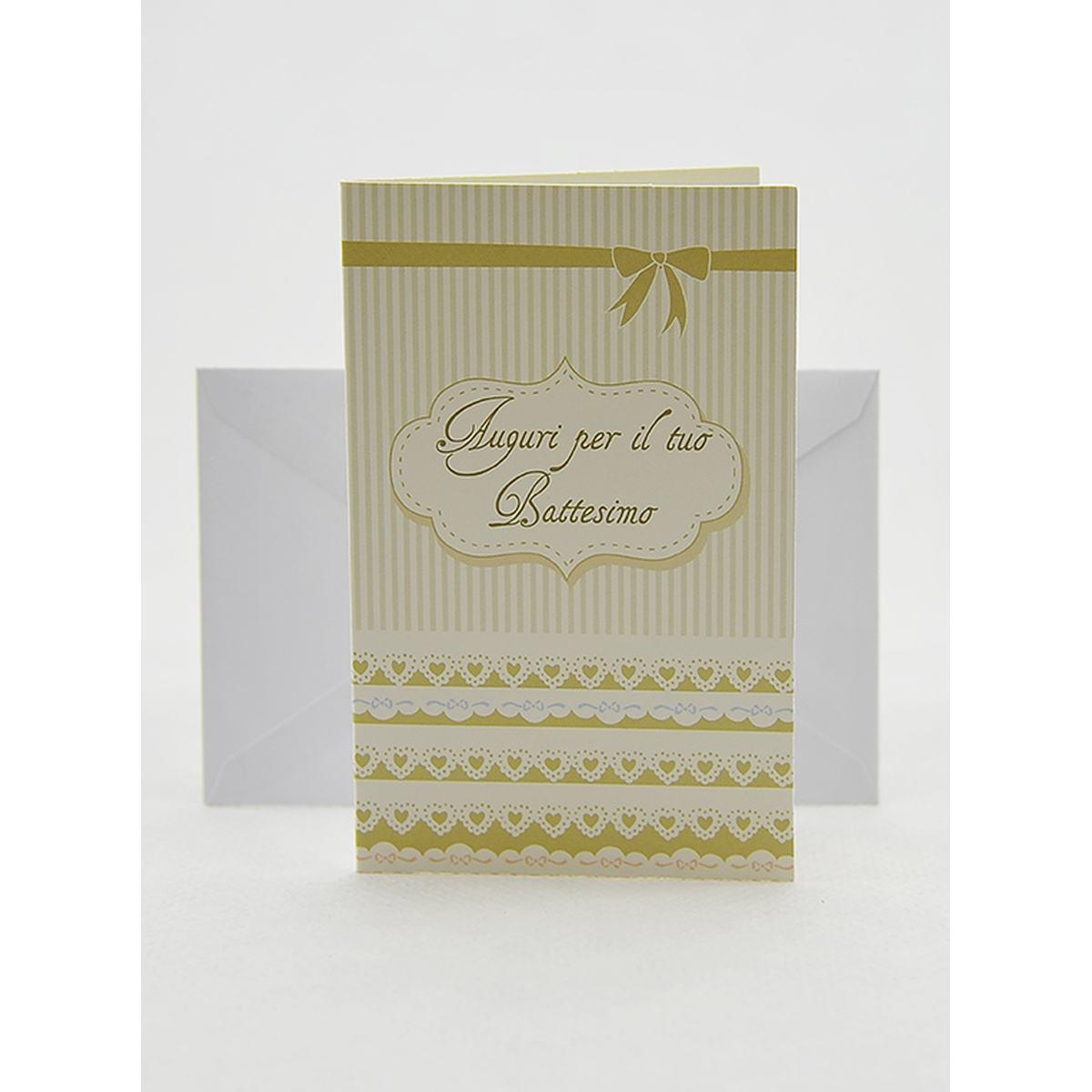 Biglietto Auguri Battesimo cm.8,5x14 6 Modelli |M2 Store