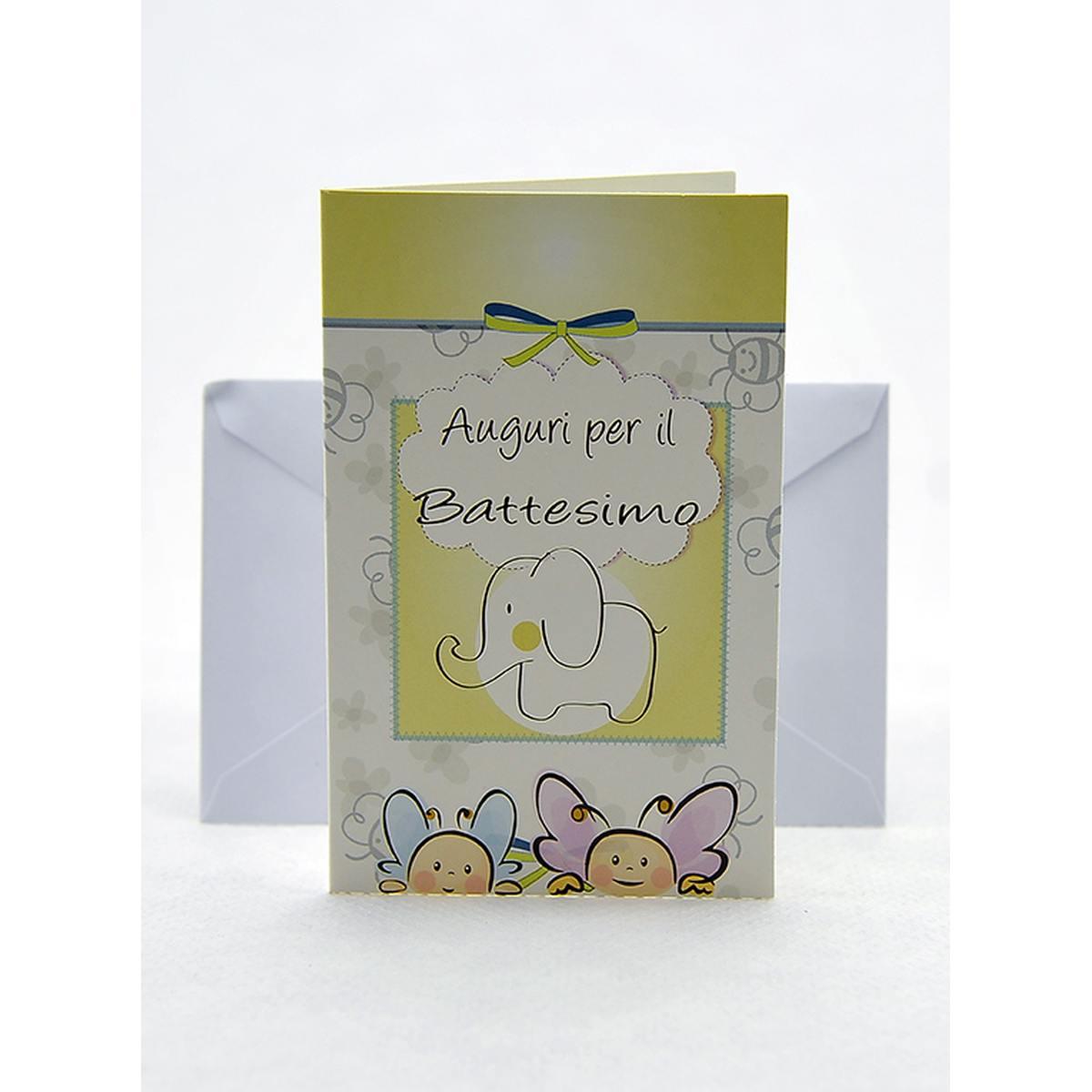 Biglietto Auguri Battesimo cm.8,5x14 6 Modelli |M2 Store