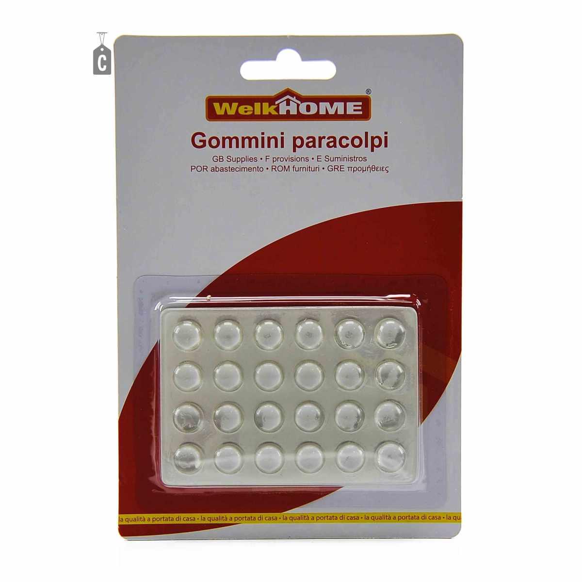 Gommino Paracolpi Adesivo Trasparente cm.Ø5 18mm 4Mod. | M2 Store