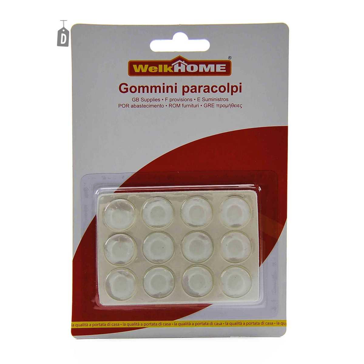 Gommino Paracolpi Adesivo Trasparente cm.Ø5 18mm 4Mod. | M2 Store