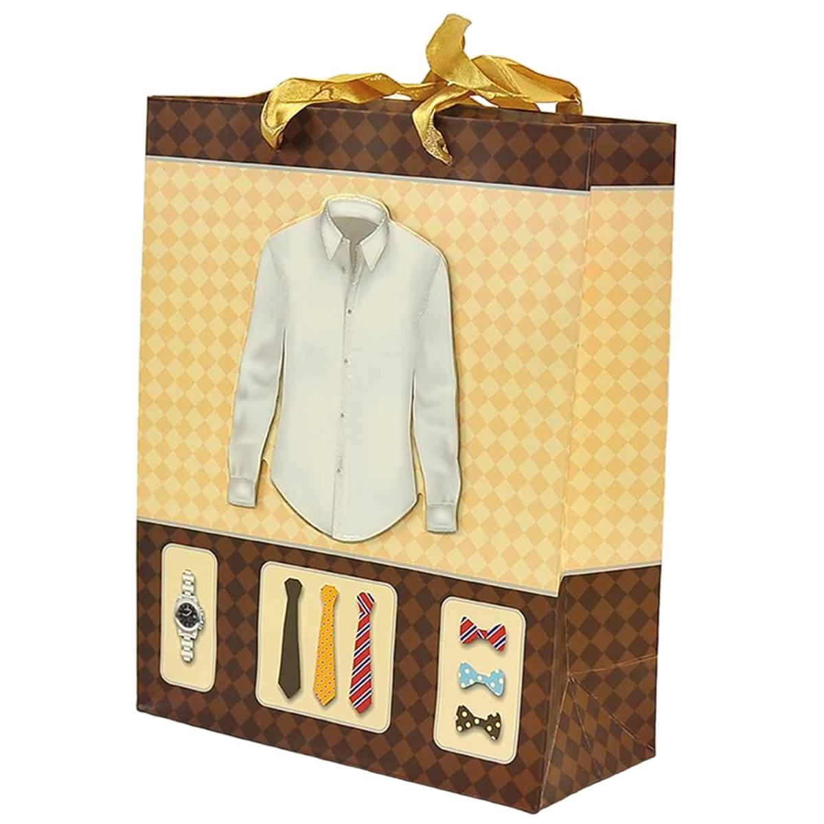 Busta Regalo 18x8x24 Uomo Camicia 3D