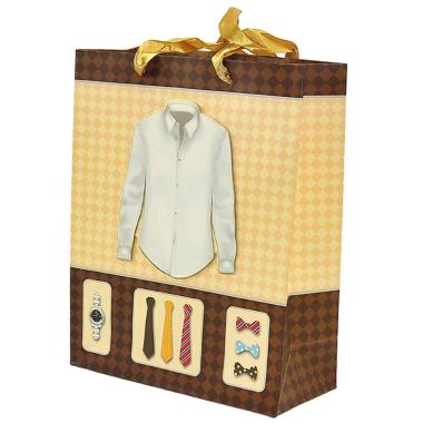 Busta Regalo 18x8x24 Uomo Camicia 3D