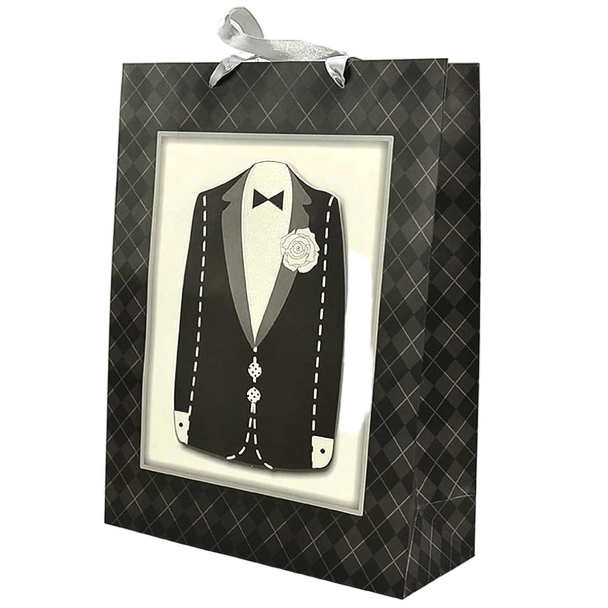 Busta Regalo cm.30x12x42 Uomo Giacca 3D |M2 Store