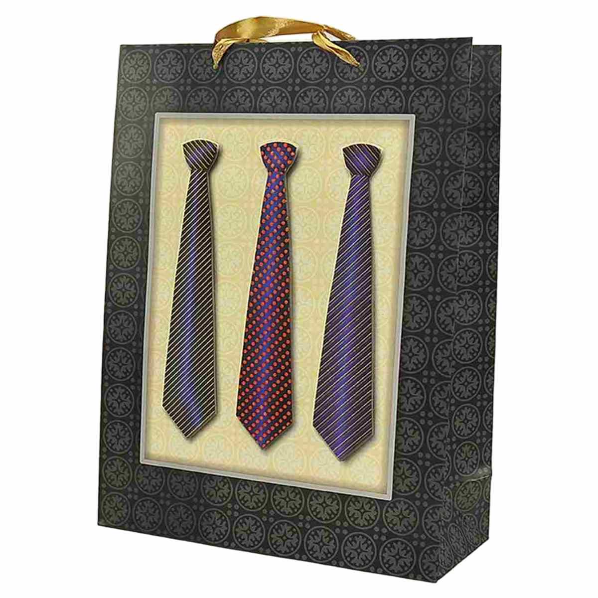 Busta Regalo cm.30x12x42 Uomo Cravatte 3D |M2 Store