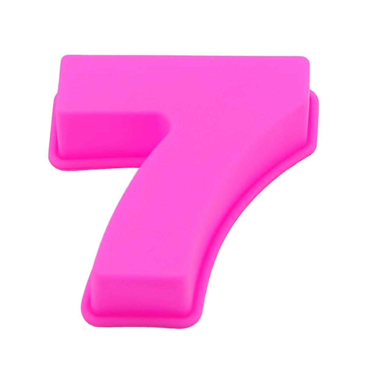 Stampo Silicone Numero 7 Fucsia | M2 Store