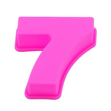 Stampo Silicone Numero 7 Fucsia | M2 Store
