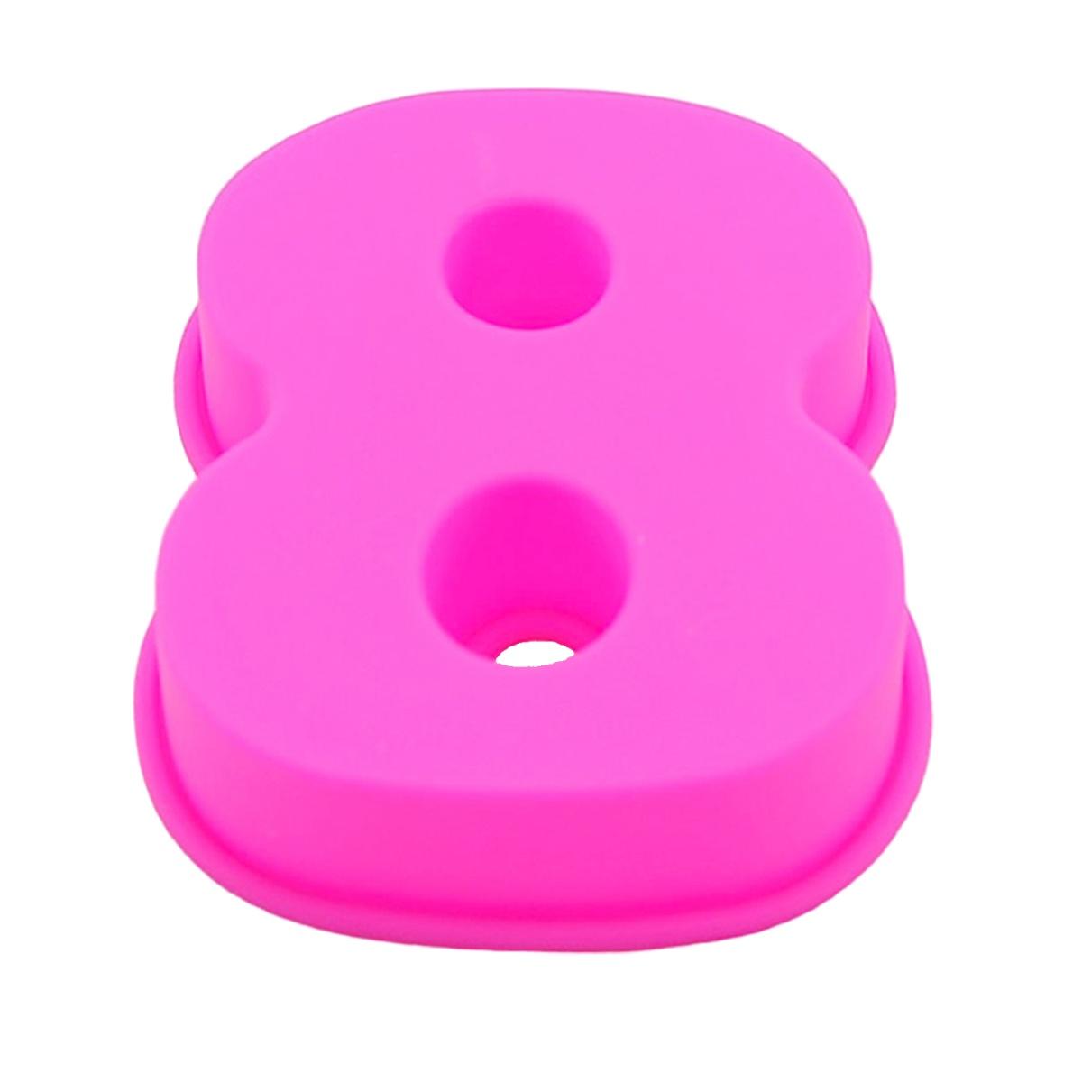 Stampo Silicone Numero 8 Fucsia | M2 Store
