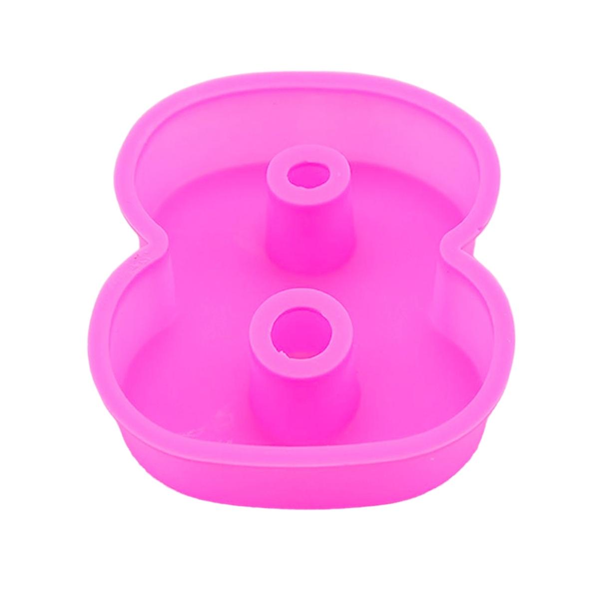 Stampo Silicone Numero 8 Fucsia | M2 Store