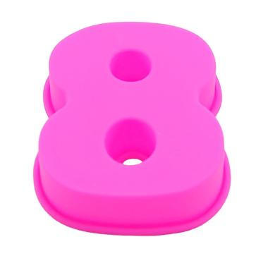 Stampo Silicone Numero 8 Fucsia | M2 Store