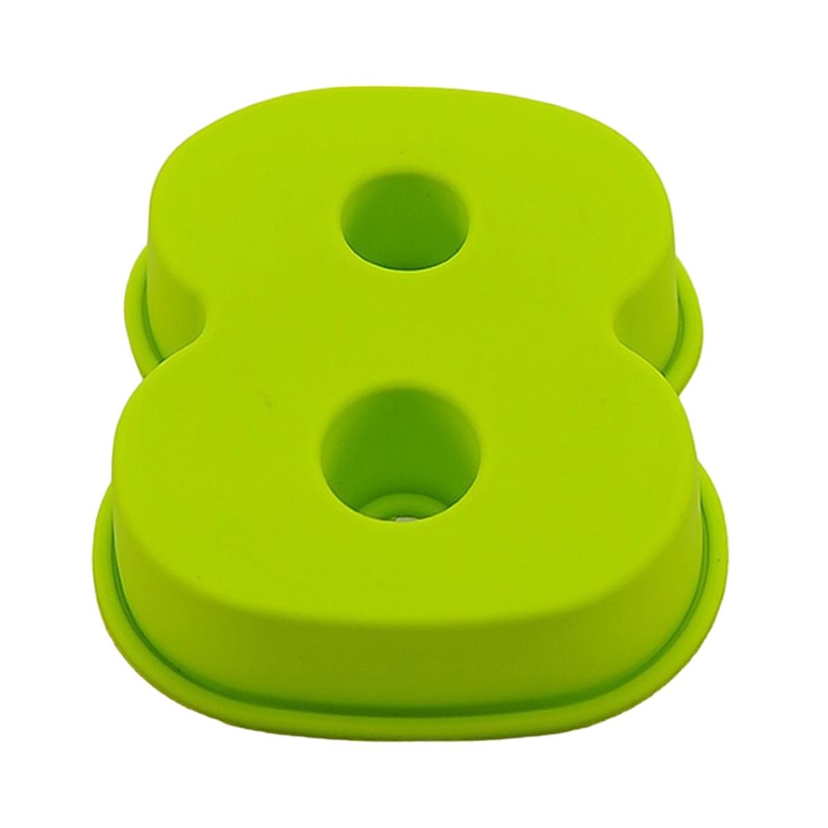 Stampo Silicone Numero 8 Verde | M2 Store