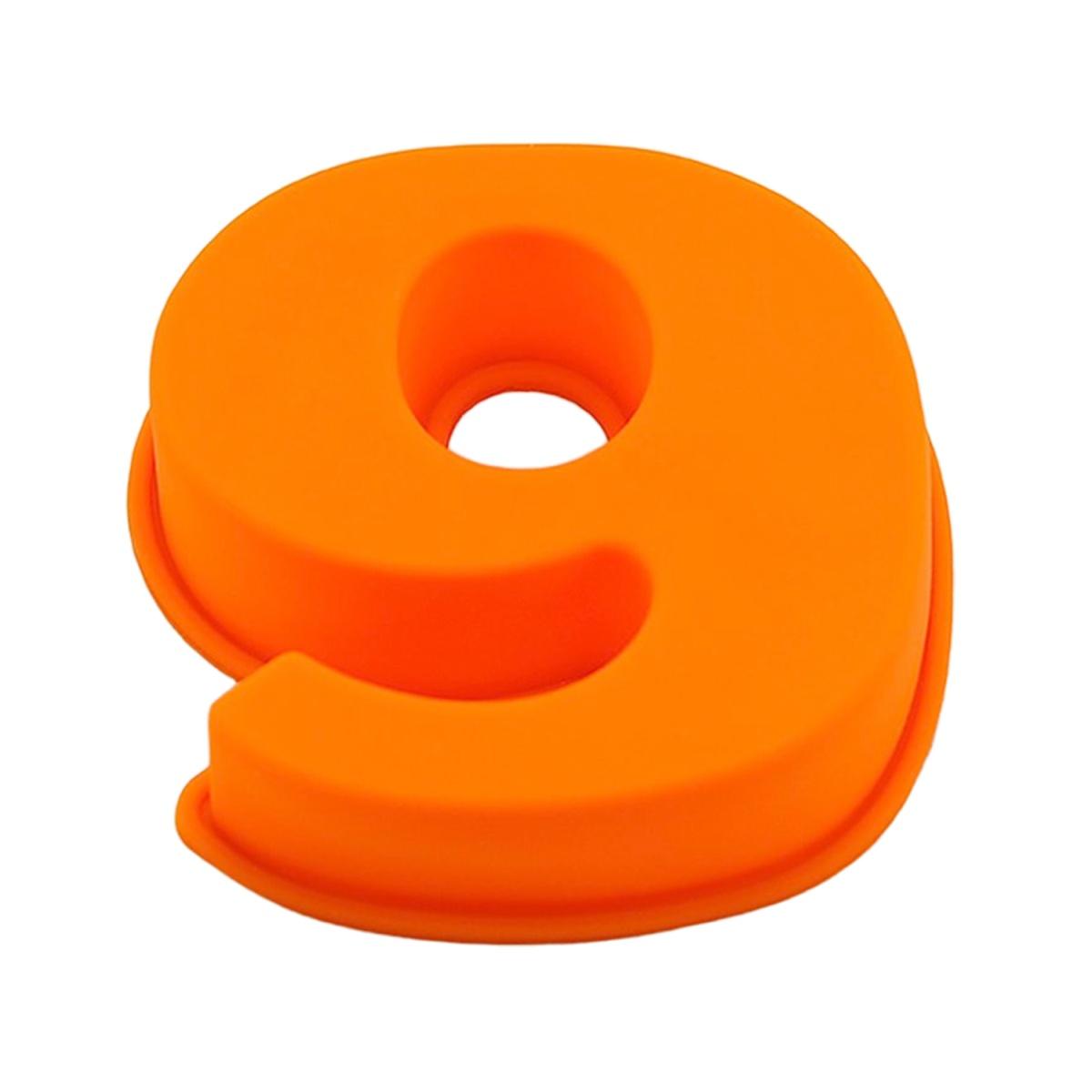 Stampo Silicone Numero 9 Arancione | M2 Store
