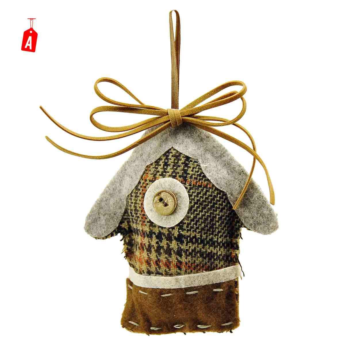 Decorazione Natalizia Casetta Pile cm.11 2 Modelli |Inge's Glass