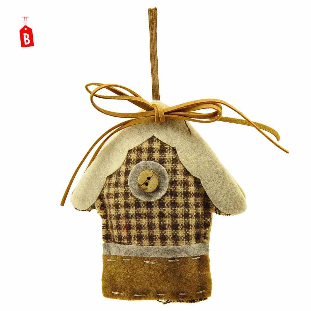 Decorazione Natalizia Casetta Pile cm.11 2 Modelli |Inge's Glass