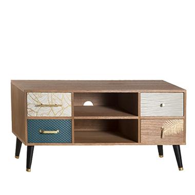 Mobile Legno TV Dixie 4 Cassetti cm.110x40x53 | Montemaggi