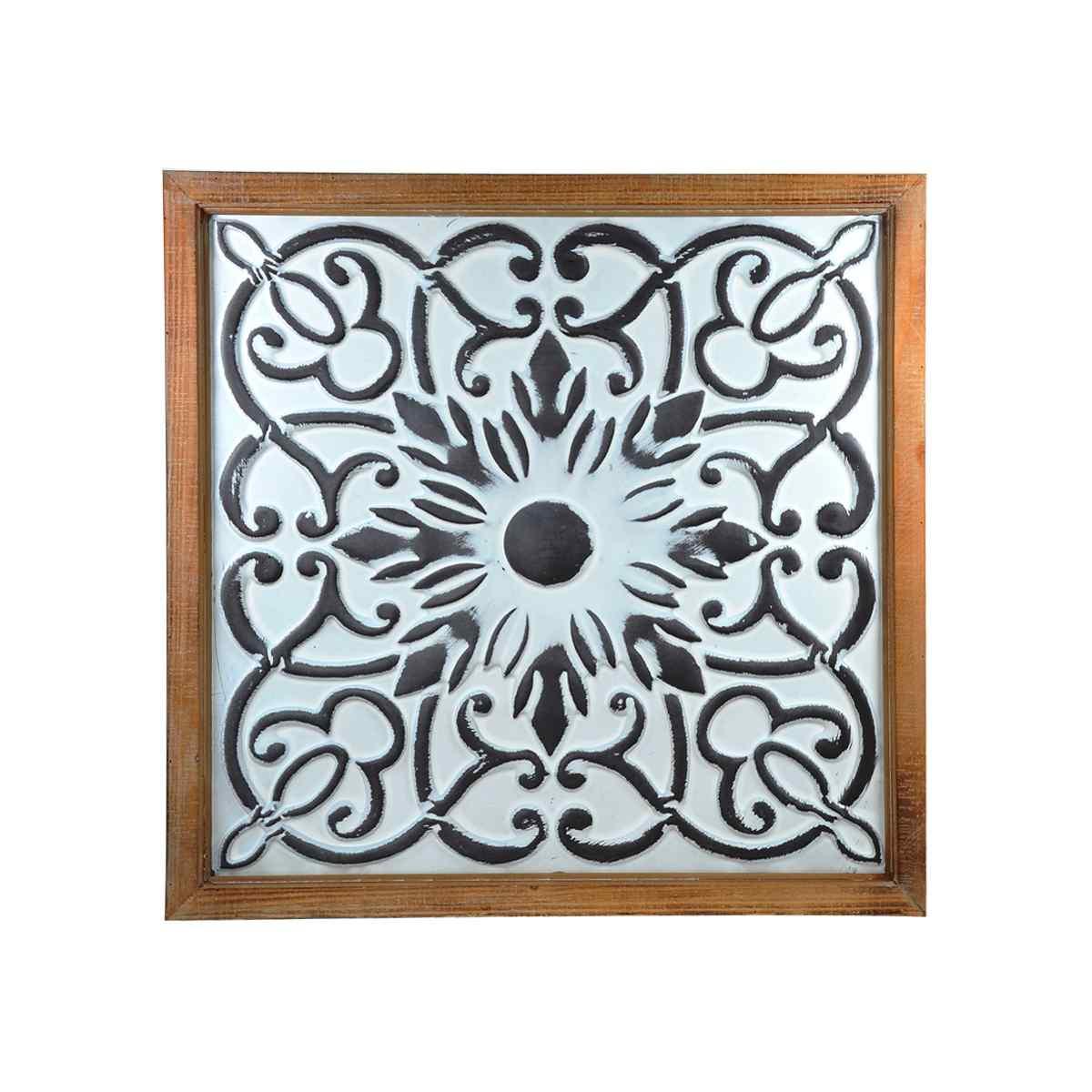 Quadro Pannello Metallo Legno Rabat cm.63x63 | Montemaggi