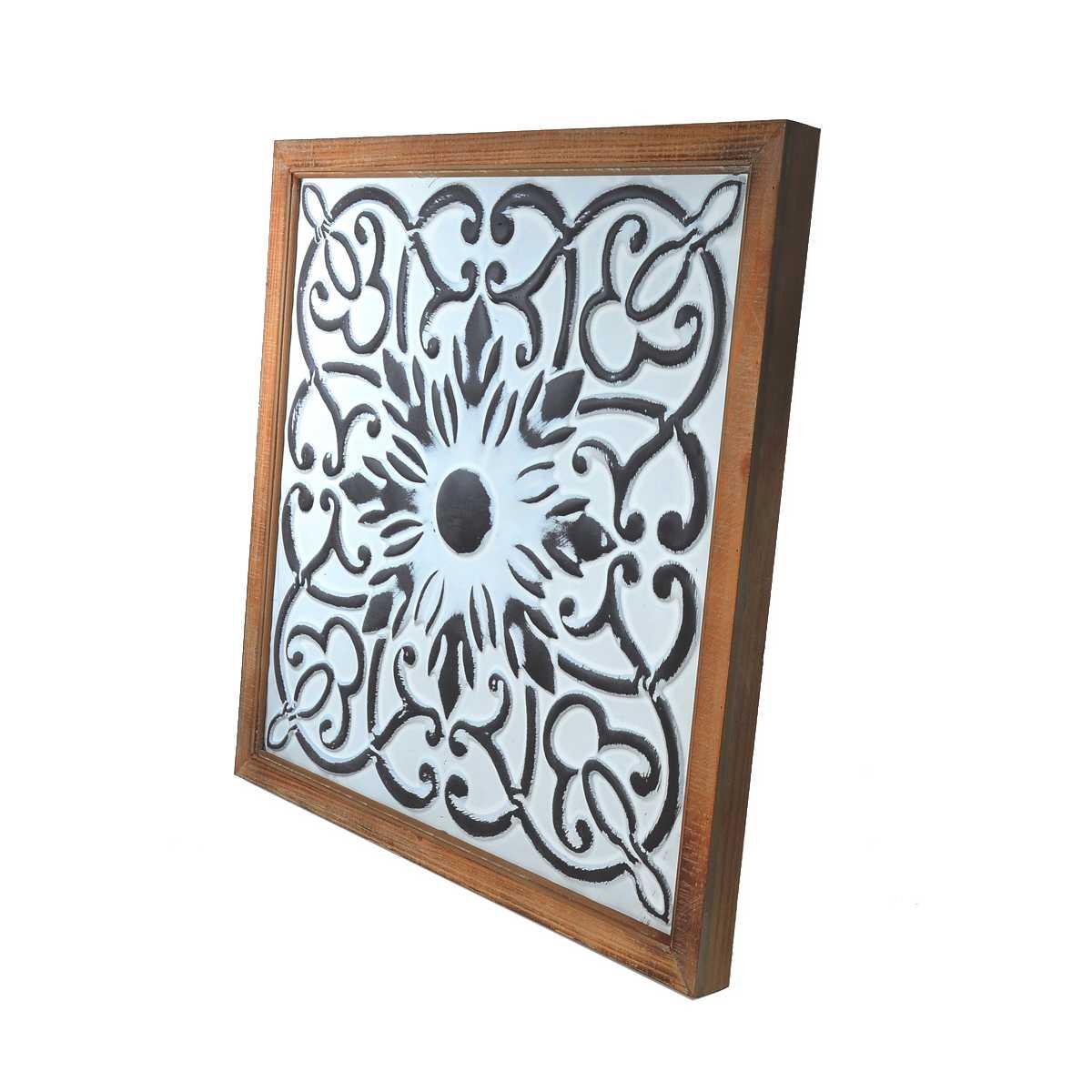 Quadro Pannello Metallo Legno Rabat cm.63x63 | Montemaggi