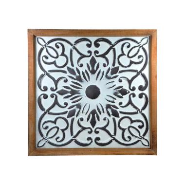 Quadro Pannello Metallo Legno Rabat cm.63x63 | Montemaggi