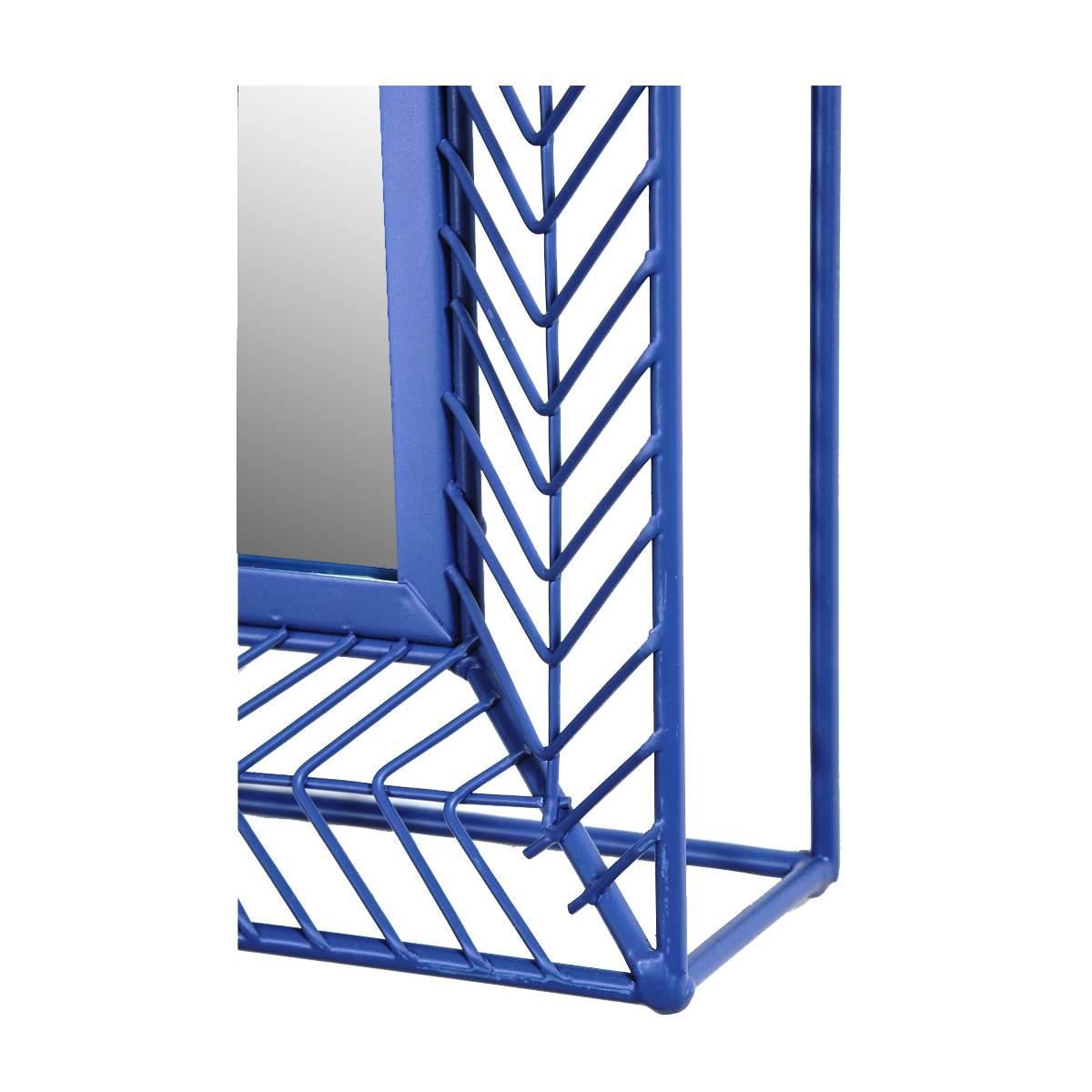 Specchio da Muro Metallo Blu cm.38x8,5x78 | Montemaggi