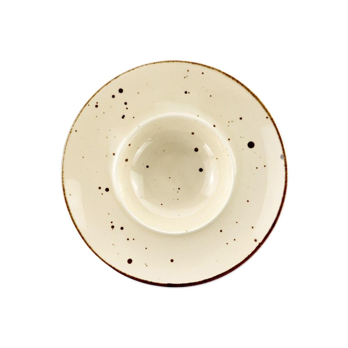 Piatto Tavola Porcellana Weissestal Gourmet cm.28 Nut | Weissestal