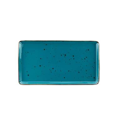 Vassoio Porcellana Weissestal Rett Blu G 38x21 | Weissestal