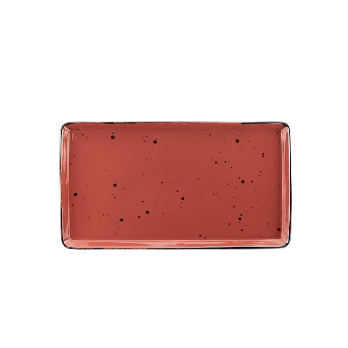 Vassoio Porcellana Weissestal Rett Marsala cm.38x21 | Weissestal