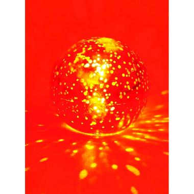Pallina Natale Vetro cm.8 Rosse con Luce LED Batteria |Inge's Glass