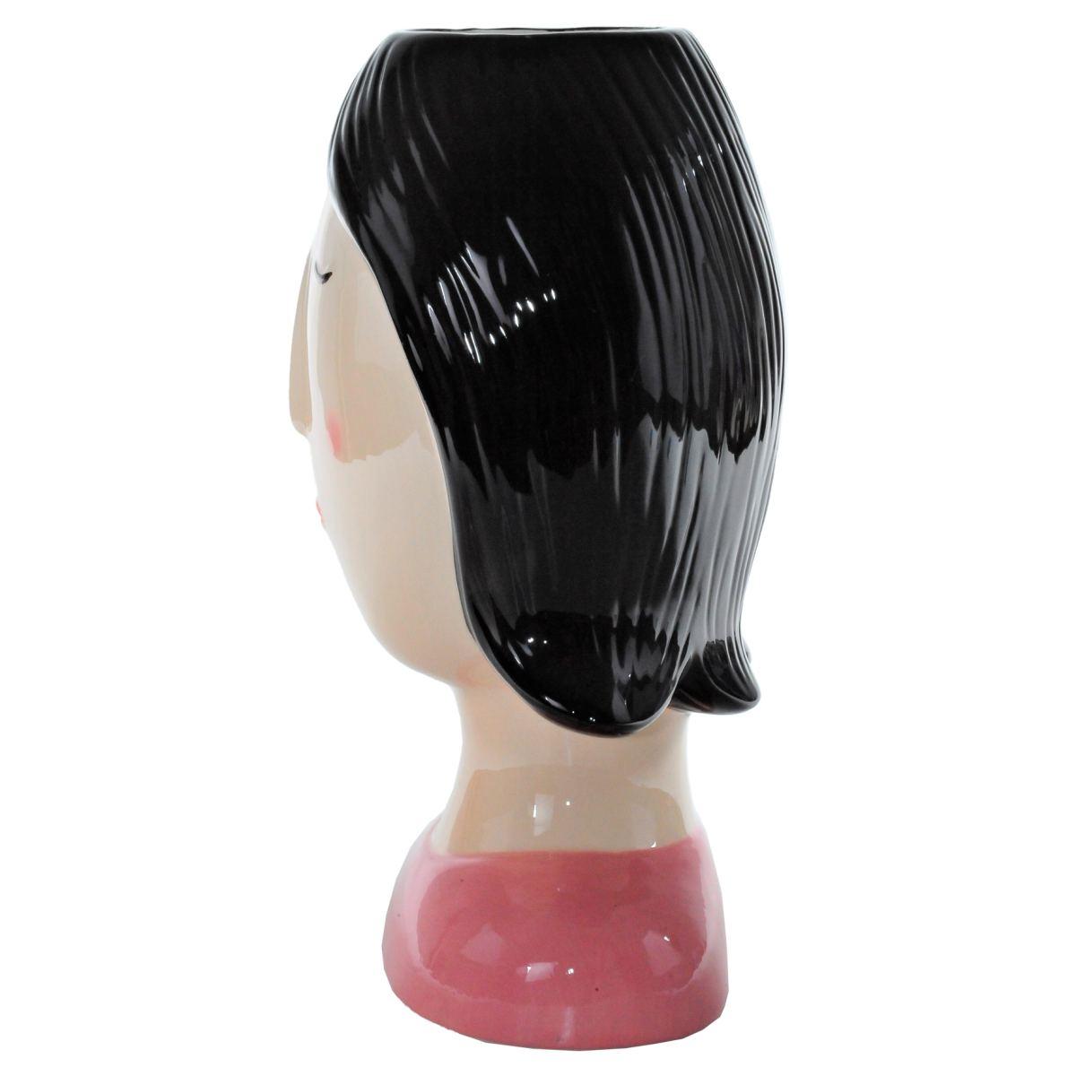 Vaso Ceramica Girl Coco con Caschetto cm.25 | Montemaggi