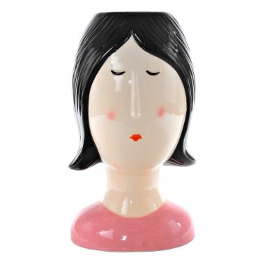 Vaso Ceramica Girl Coco con Caschetto cm.25 | Montemaggi