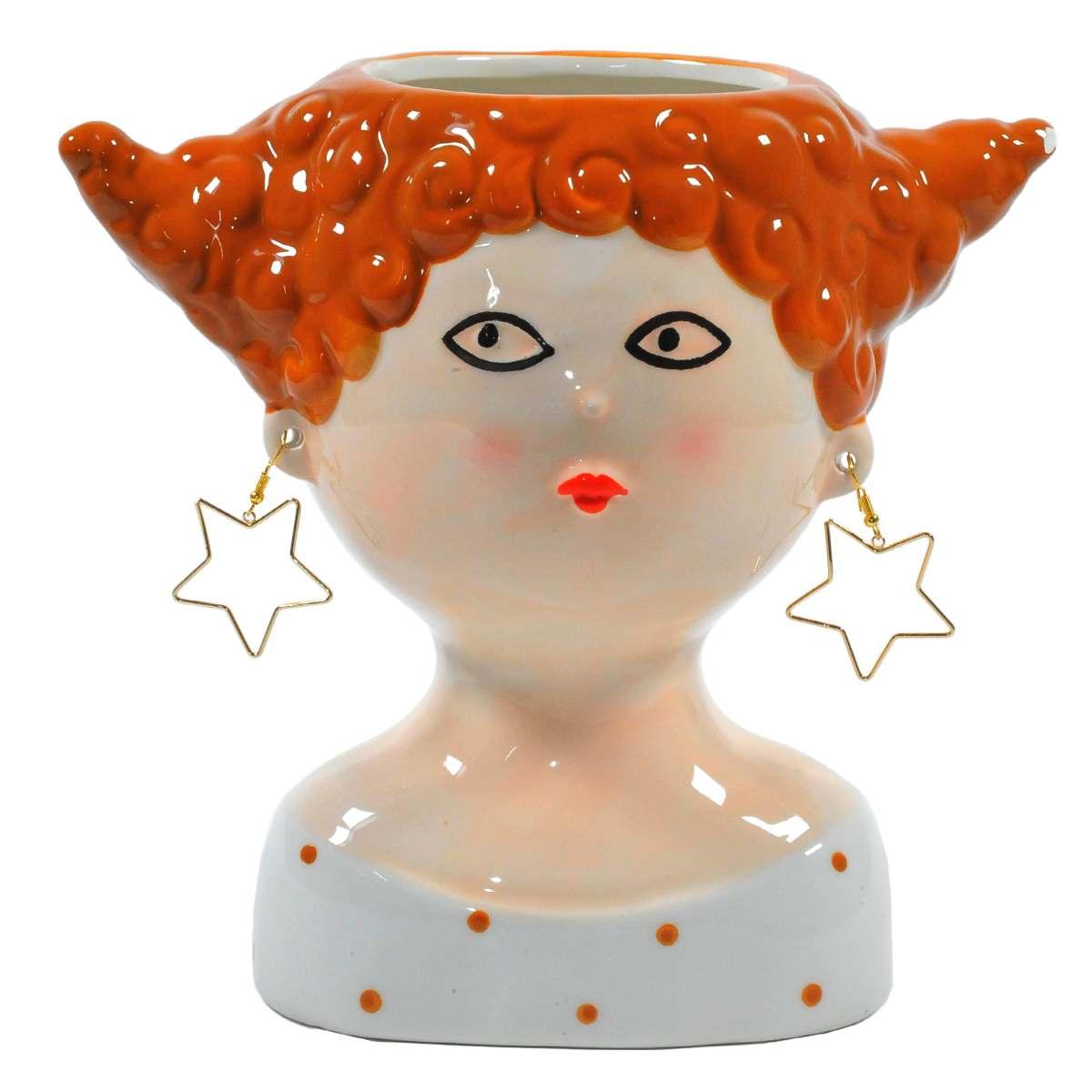 Vaso Ceramica Coco Girl Stellina cm.20 648 |Montemaggi
